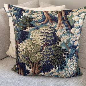 Tapestry Pillow Covers - Brown, blue and green - Qty 3